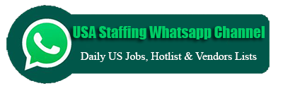 USA staffing jobs whatsapp channel