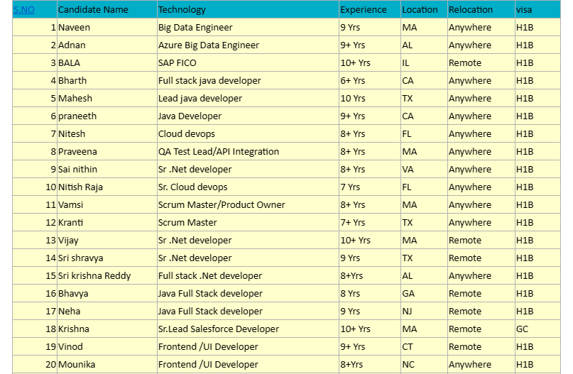 Sr .Net Jobs Hotlist