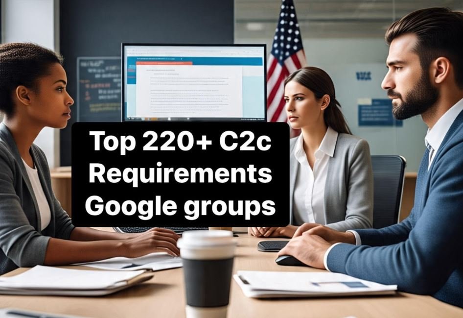 C2C Requirements for Google Groups